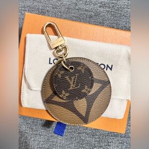 LV Monogram Reversed key holder and bag charm